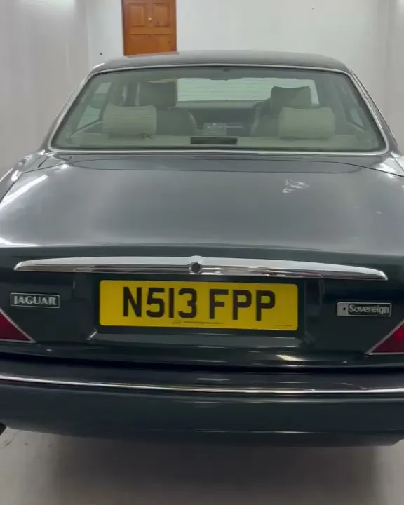 In the booth: Jaguar XJ Sovereign, prepped and painted
